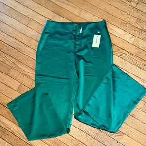 Jason Wu Green Satin Women's Pants